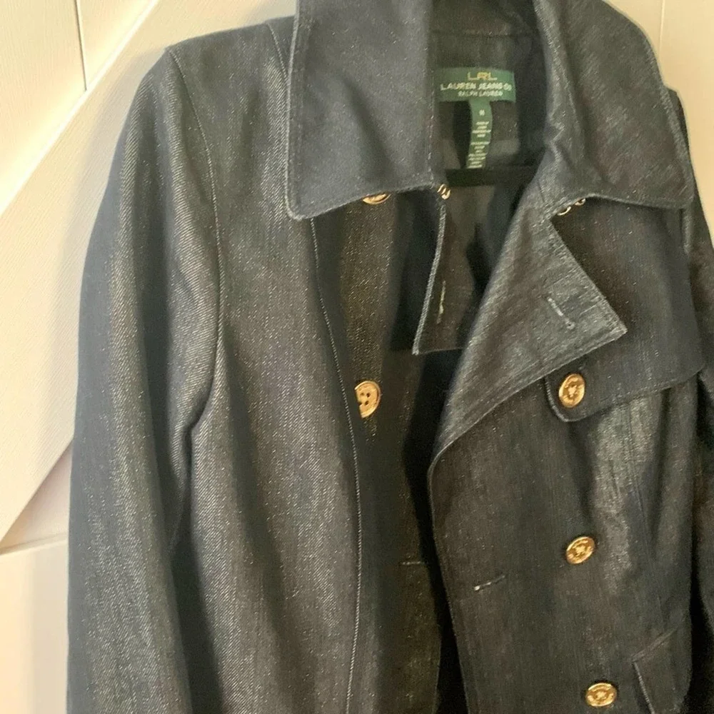 LRL Ralph Lauren / Lauren Jean Co. Sparkly Denim Jacket - Picture 4 of 9